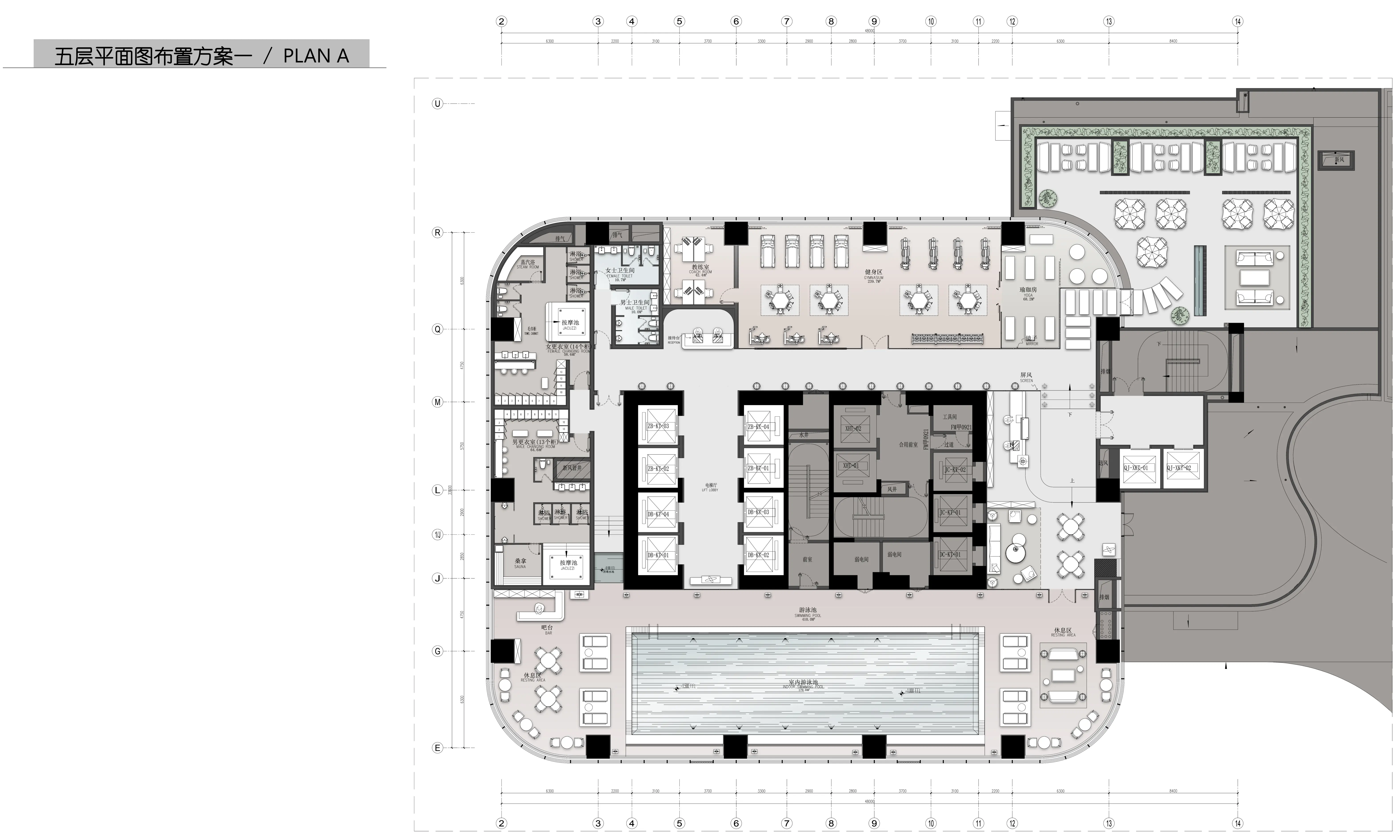 Complete formal CAD floor plan